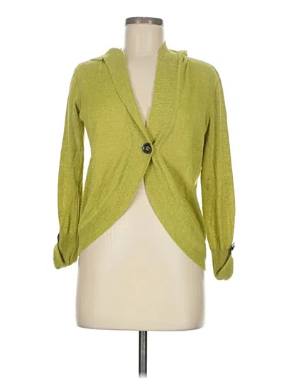 Pre-owned Cabi Cardigan Sweater In Green