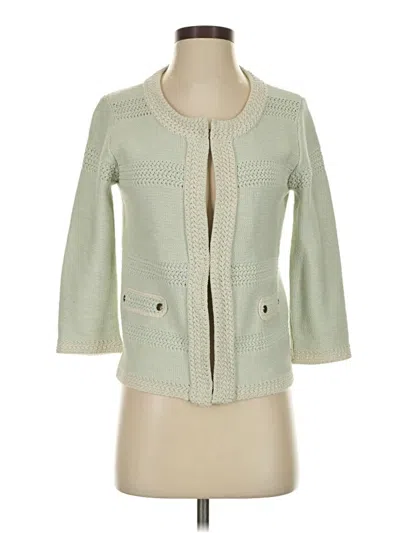 Pre-owned Cabi Cardigan Sweater In Green