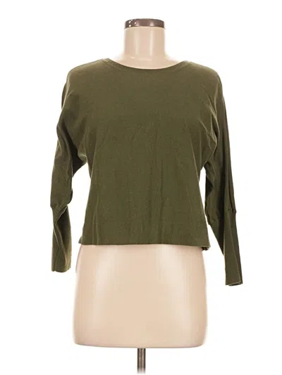 Pre-owned Cabi Cardigan Sweater In Green