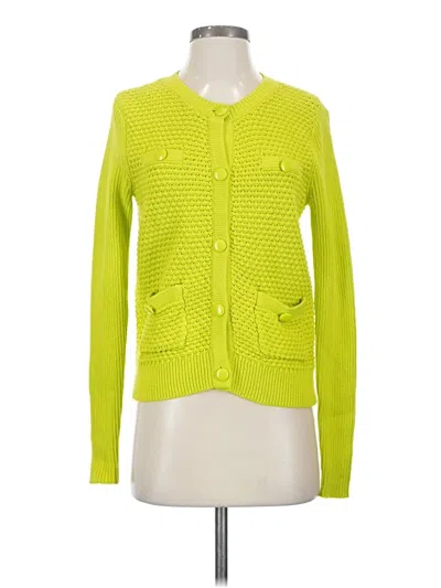Pre-owned Cabi Cardigan Sweater In Green