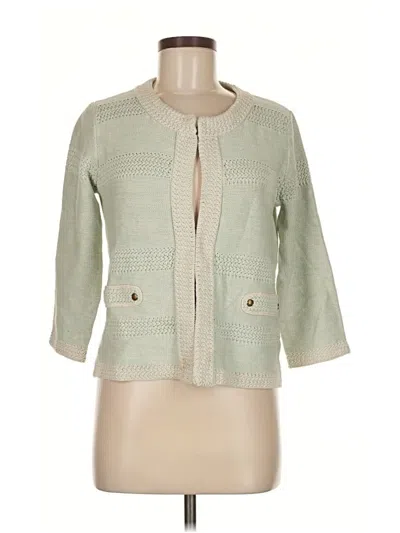 Pre-owned Cabi Cardigan Sweater In Green