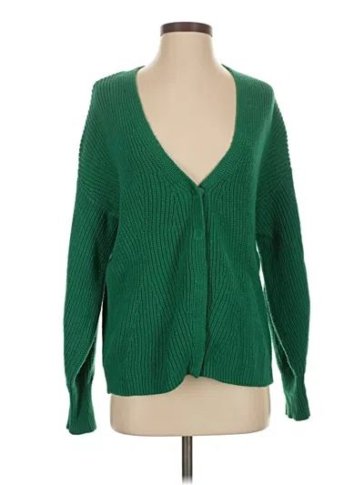 Pre-owned Cabi Cardigan Sweater In Green