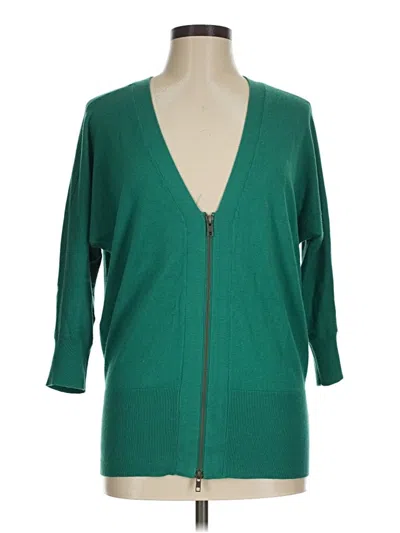Pre-owned Cabi Cardigan Sweater In Green