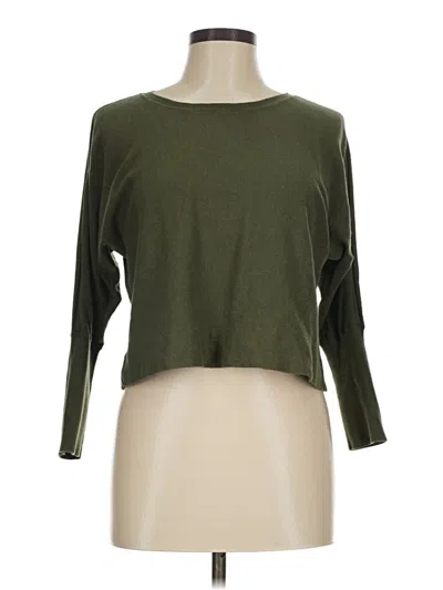 Pre-owned Cabi Cardigan Sweater In Green