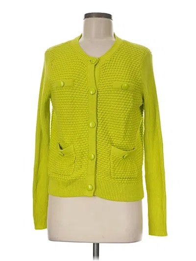 Pre-owned Cabi Cardigan Sweater In Green