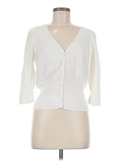 Pre-owned Cabi Cardigan Sweater In Ivory