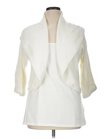 Pre-owned Cabi Cardigan Sweater In Ivory