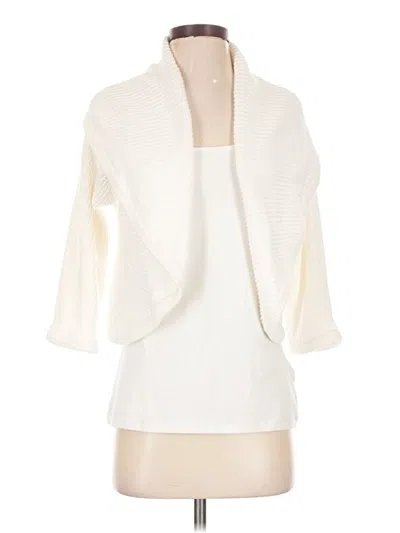 Pre-owned Cabi Cardigan Sweater In Ivory