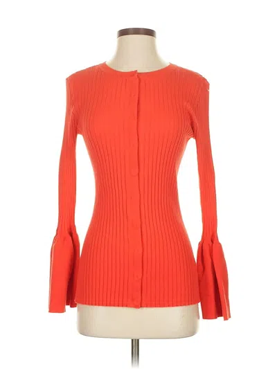 Pre-owned Cabi Cardigan Sweater In Orange