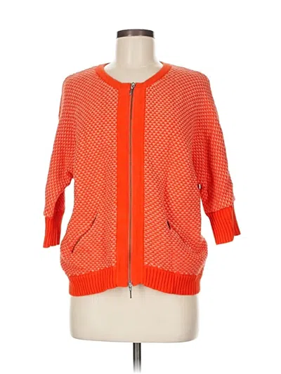 Pre-owned Cabi Cardigan Sweater In Orange