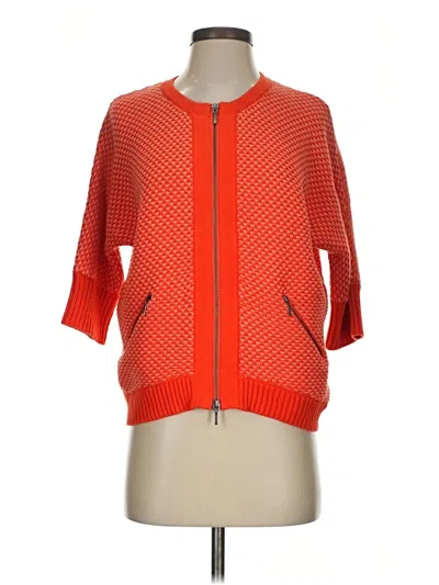 Pre-owned Cabi Cardigan Sweater In Orange