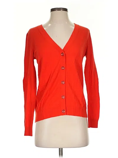 Pre-owned Cabi Cardigan Sweater In Orange