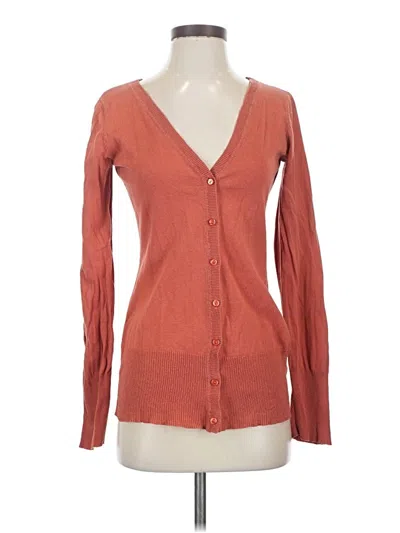 Pre-owned Cabi Cardigan Sweater In Orange