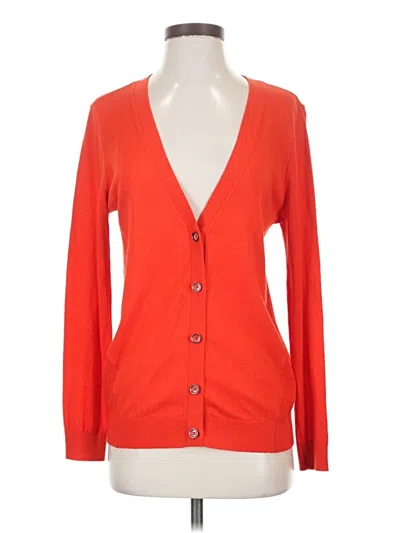 Pre-owned Cabi Cardigan Sweater In Orange