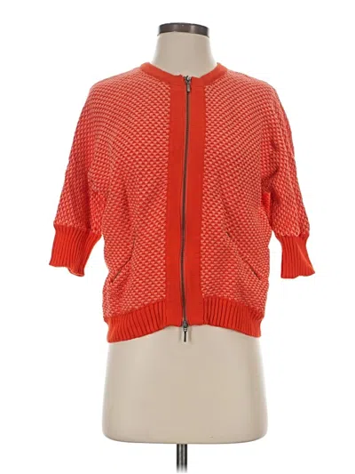Pre-owned Cabi Cardigan Sweater In Orange