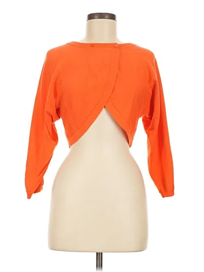 Pre-owned Cabi Cardigan Sweater In Orange