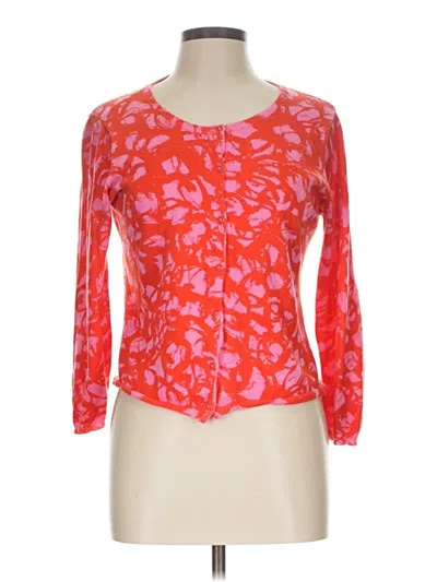 Pre-owned Cabi Cardigan Sweater In Orange
