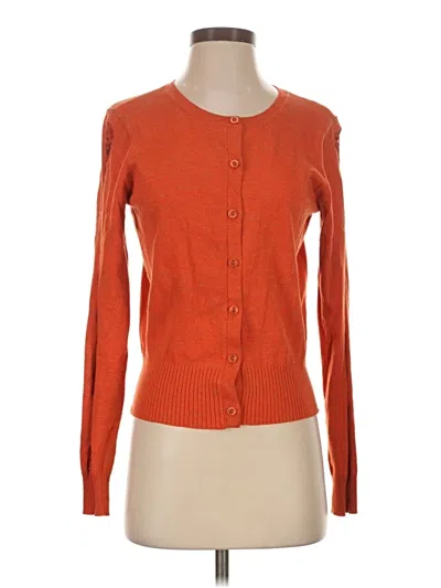 Pre-owned Cabi Cardigan Sweater In Orange
