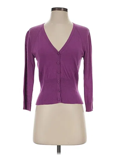 Pre-owned Cabi Cardigan Sweater In Purple
