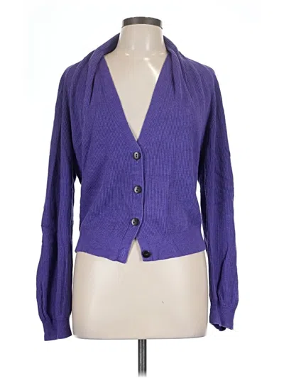 Pre-owned Cabi Cardigan Sweater In Purple