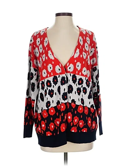 Pre-owned Cabi Cardigan Sweater In Red