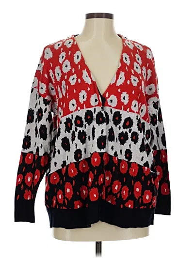 Pre-owned Cabi Cardigan Sweater In Red