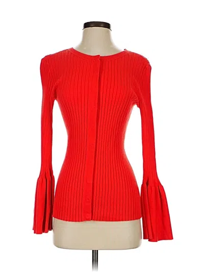 Pre-owned Cabi Cardigan Sweater In Red