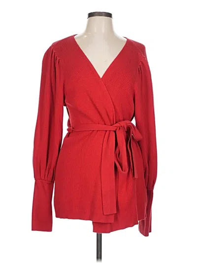 Pre-owned Cabi Cardigan Sweater In Red