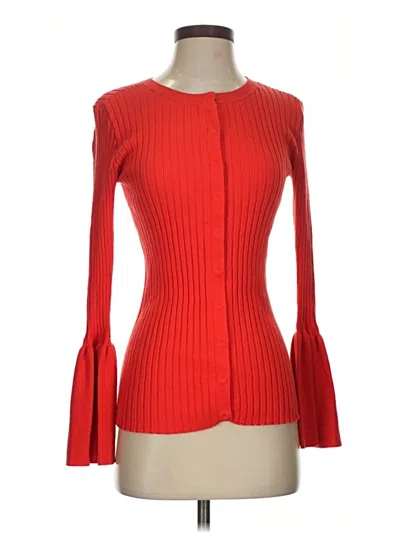 Pre-owned Cabi Cardigan Sweater In Red