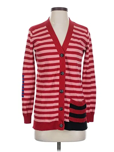Pre-owned Cabi Cardigan Sweater In Red