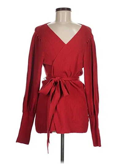 Pre-owned Cabi Cardigan Sweater In Red