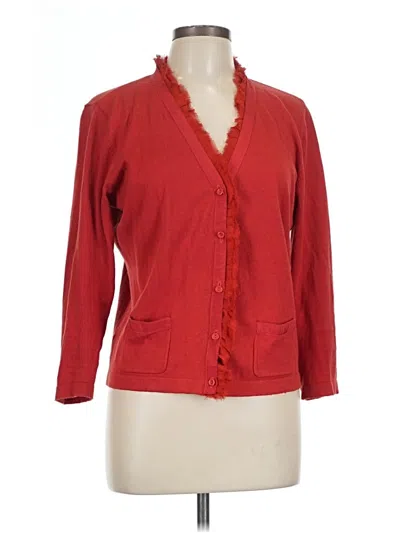 Pre-owned Cabi Cardigan Sweater In Red