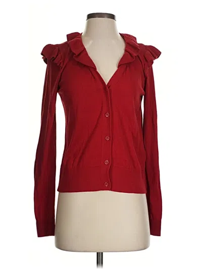 Pre-owned Cabi Cardigan Sweater In Red