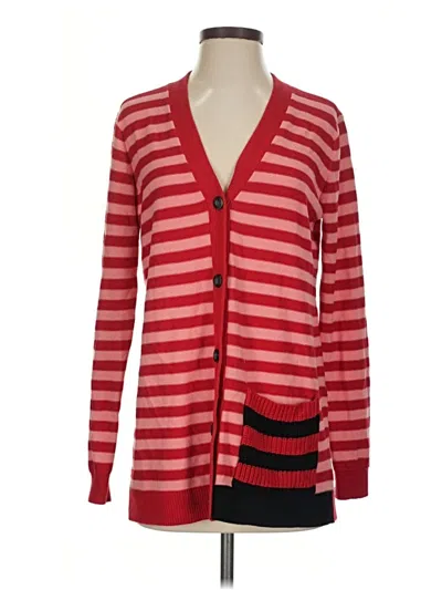 Pre-owned Cabi Cardigan Sweater In Red