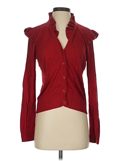 Pre-owned Cabi Cardigan Sweater In Red