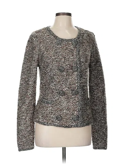 Pre-owned Cabi Cardigan Sweater In Silver