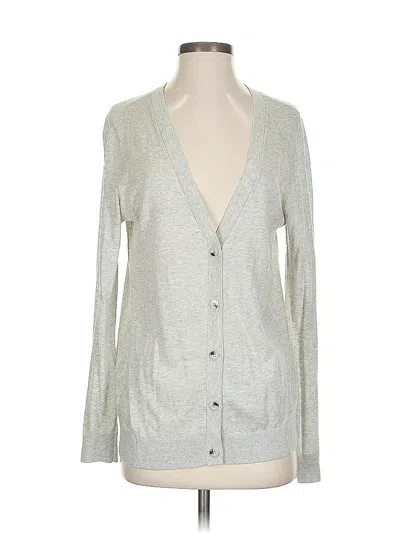 Pre-owned Cabi Cardigan Sweater In Silver