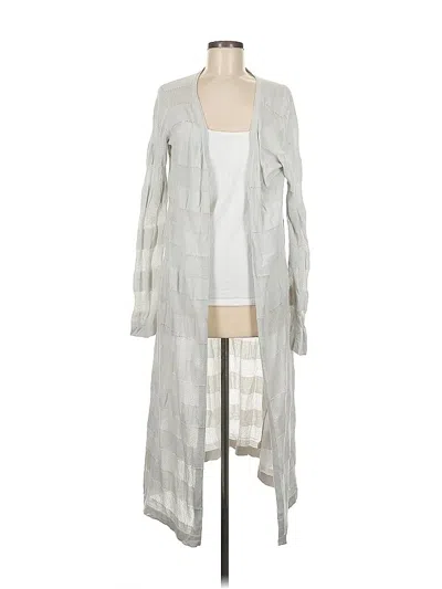 Pre-owned Cabi Cardigan Sweater In Silver
