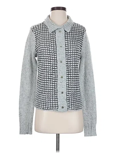 Pre-owned Cabi Cardigan Sweater In Silver
