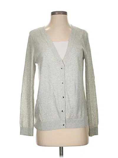 Pre-owned Cabi Cardigan Sweater In Silver