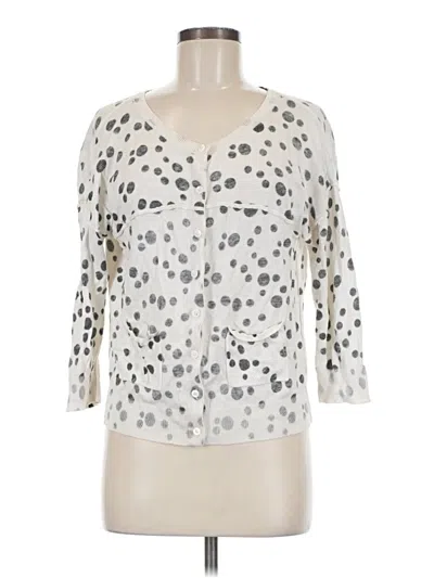 Pre-owned Cabi Cardigan Sweater In Silver