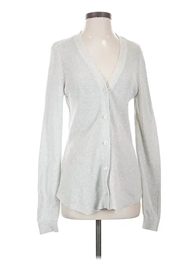 Pre-owned Cabi Cardigan Sweater In Silver