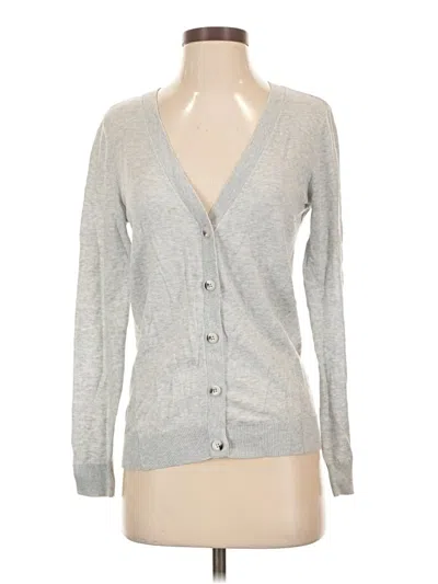 Pre-owned Cabi Cardigan Sweater In Silver