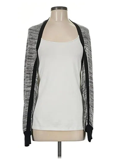 Pre-owned Cabi Cardigan Sweater In Silver