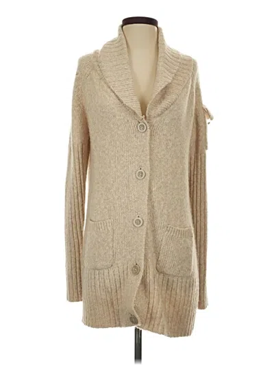Pre-owned Cabi Cardigan Sweater In Tan