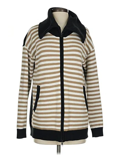 Pre-owned Cabi Cardigan Sweater In Tan