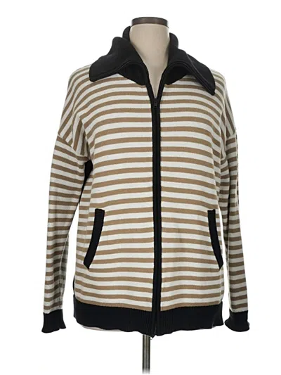Pre-owned Cabi Cardigan Sweater In Tan