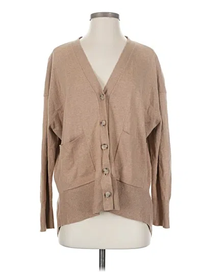 Pre-owned Cabi Cardigan Sweater In Tan
