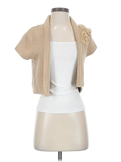 Pre-owned Cabi Cardigan Sweater In Tan