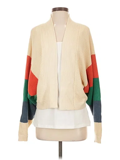 Pre-owned Cabi Cardigan Sweater In Tan